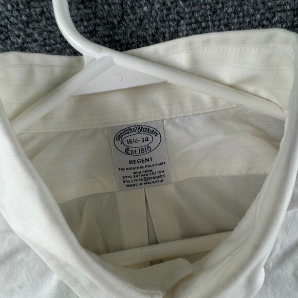 Brooks Brothers Long Sleeve Button Up Shirt Men 16.5 34 Regent Stretch Check *** - Picture 7 of 16